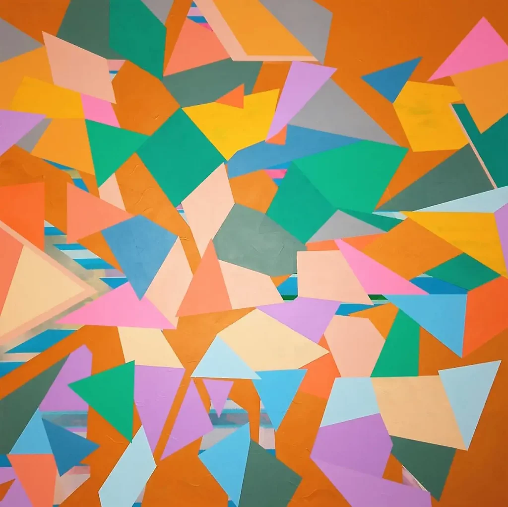 Leaves, Acryl on canvas, 110x110, 2020